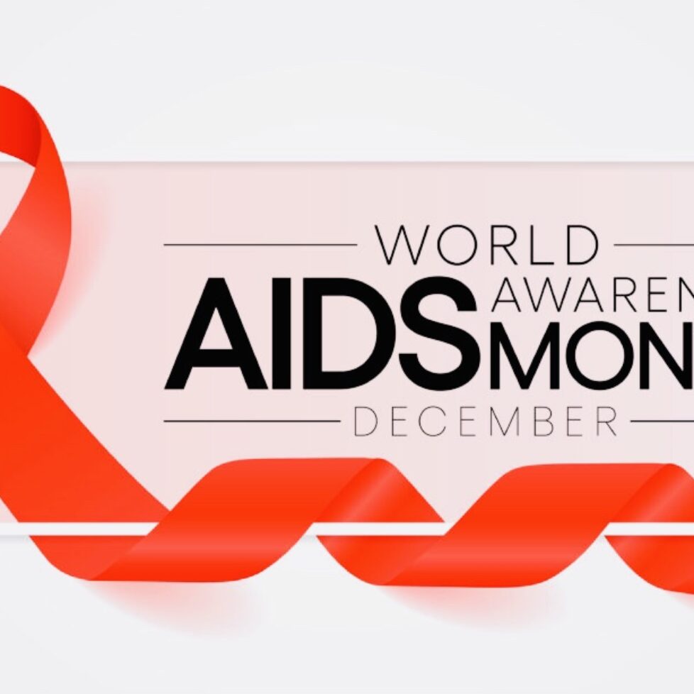 Aids awareness month is observed every year in December, This day brings attention to the growing number of people living long and full lives with HIV and to their health and social needs. Vector art